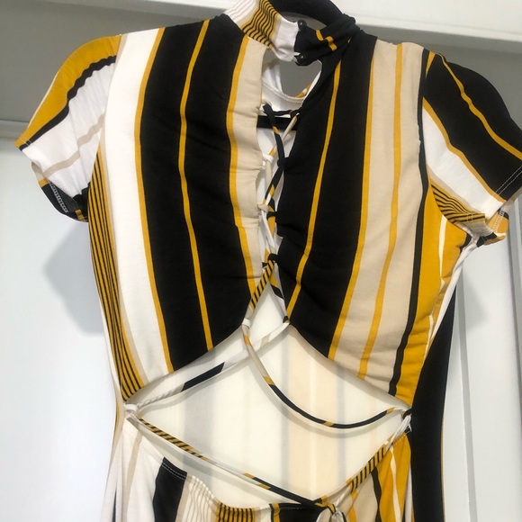 Forever 21 striped midi dress size L - Picture 5 of 8